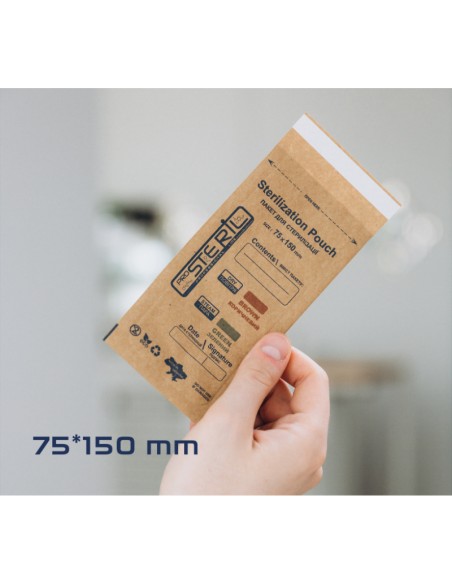 Bolsa Kraft ProSteril Marron 75x150mm 100ud