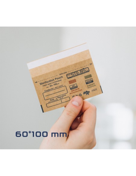 Bolsa Kraft ProSteril Marron 60x100mm 100ud