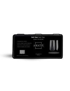 Amatix Soft Gel Nail Tips Medium Square 504uni 12 tamaños