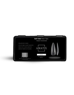 Amatix Soft Gel Nail Tips Stiletto 504uni 12 tamaños