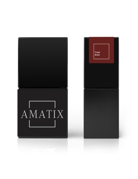 Amatix Gel Polish *218 Fired Brick 10ml
 Color-Rojo