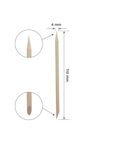 Palito de naranjo STALEKS de madera, 110 mm 2