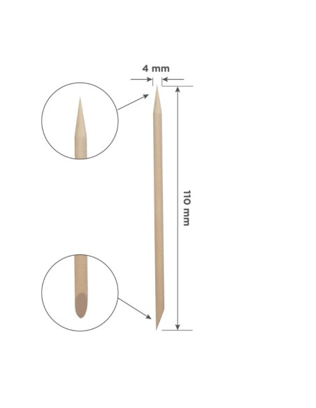 Palito de naranjo STALEKS de madera, 110 mm