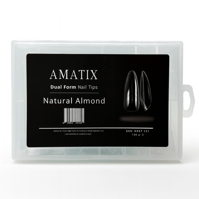 Amatix Dual Form Nail Tips Natural Almond...