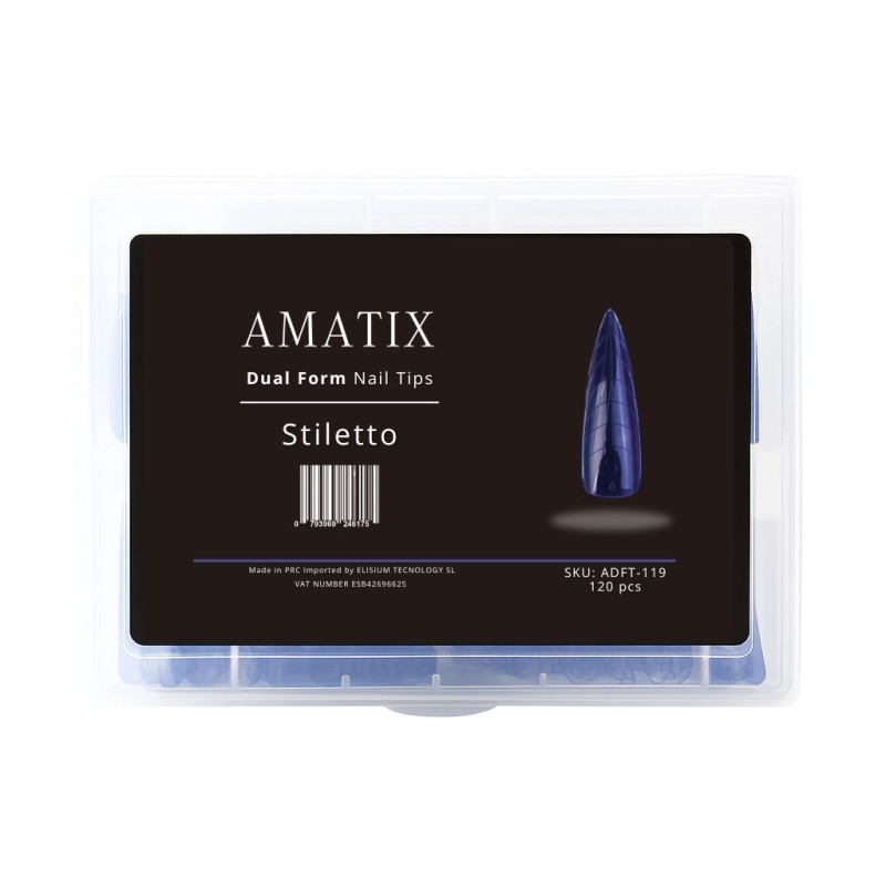Amatix Dual Form Nail Tips Stiletto 120uni 12...
