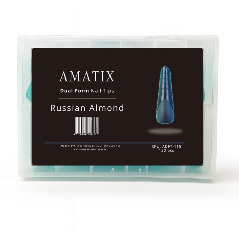 Amatix Dual Form Nail Tips Russian Almond...
