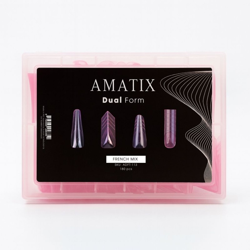 Amatix Dual Form Nail Tips French Box 180uni 4...
