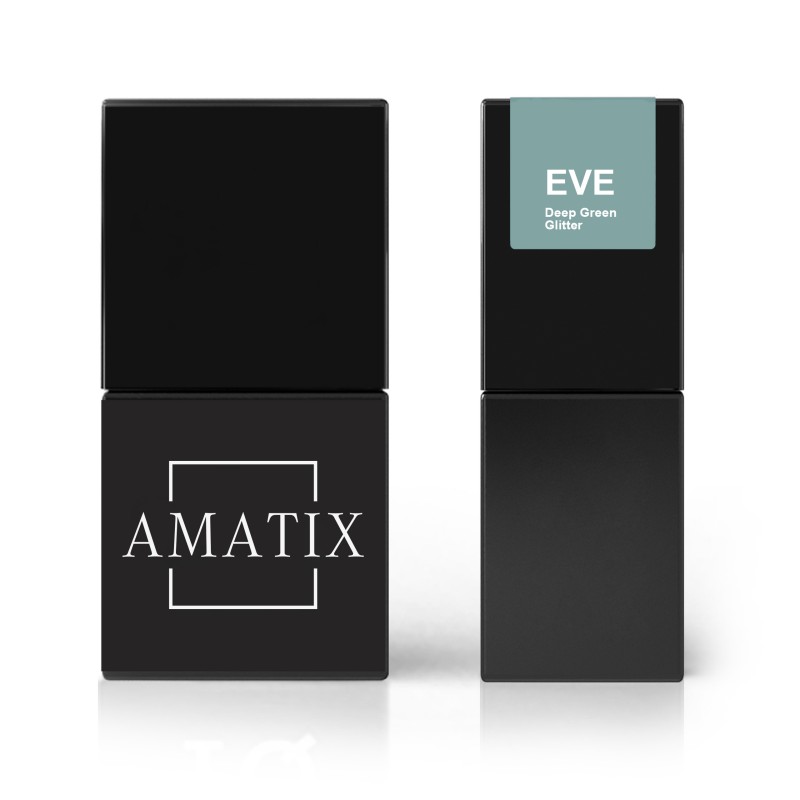 Amatix Gel Polish EVE *128 Deep green Glitter 10ml