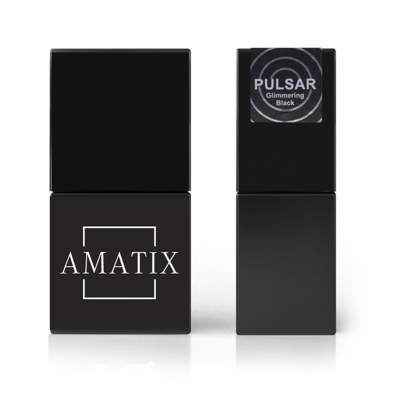 Amatix Gel Polish PULSAR *157 Glimmering Black 10ml