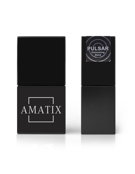 Amatix Gel Polish PULSAR *157 Glimmering Black 10ml