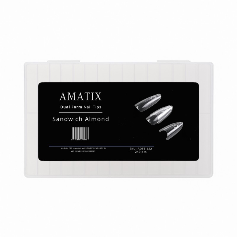 Amatix Dual Form Nail Tips Sandwich Almond...