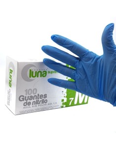 GUANTE NITRILO AZUL M 2