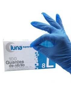 GUANTE NITRILO AZUL L