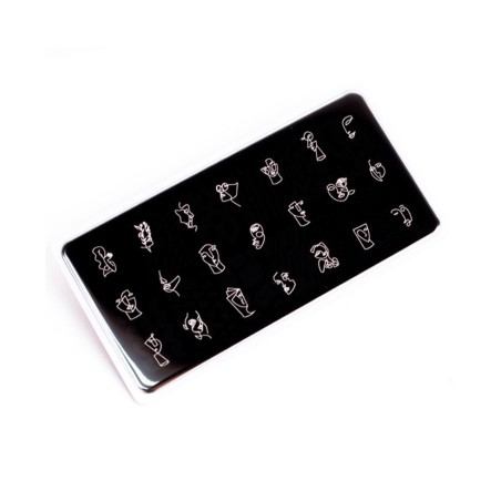 Nail Stamping Plate. Echo: Line Art *3