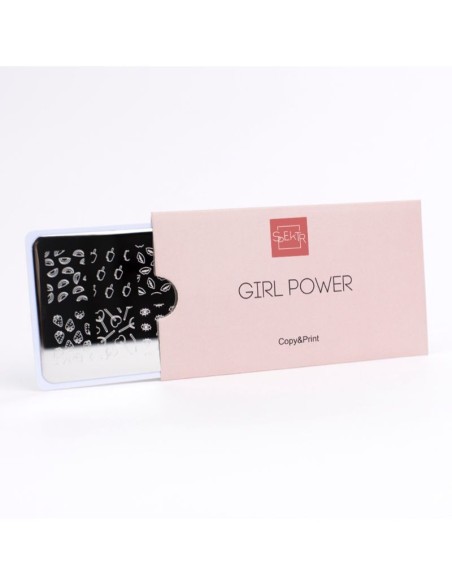 Nail Stamping Plate. Echo: Girl power *1