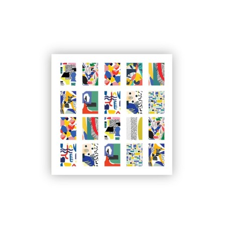 Sliders for nail design. Transfer: Abstraction *1