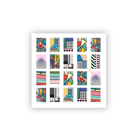 Sliders for nail design. Transfer: Abstraction *2