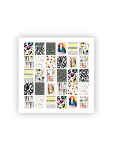 Sliders for nail design. Transfer: Abstraction *3