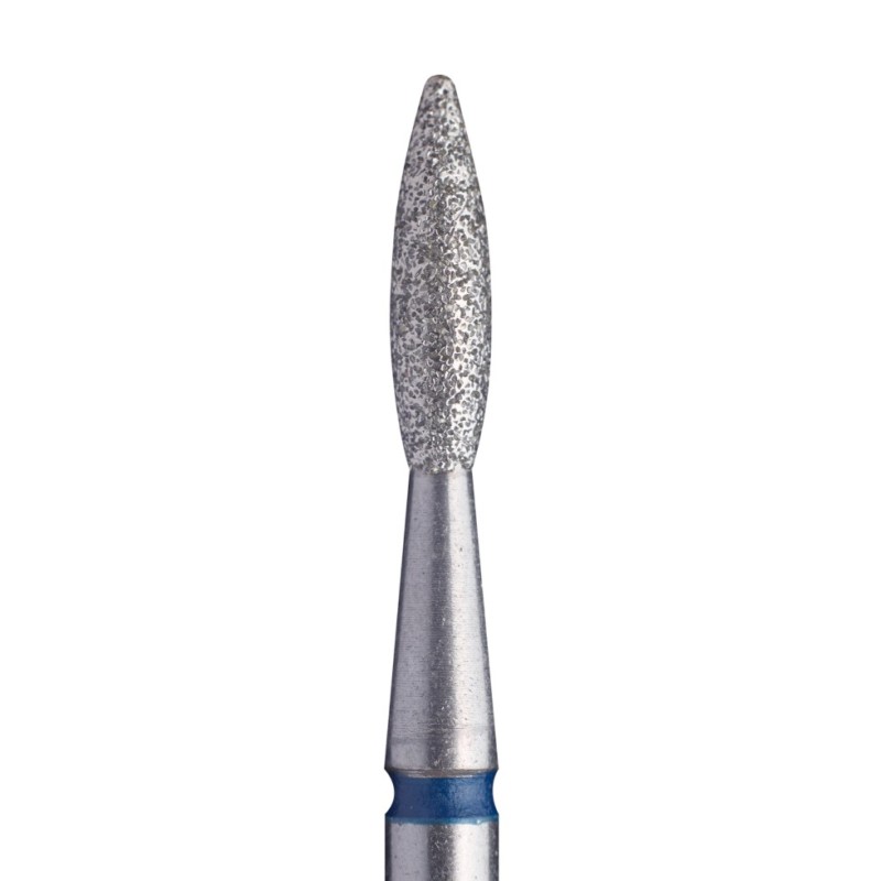 Fresa Staleks "llama" punta, azul 2.1 mm / parte activa 8 mm