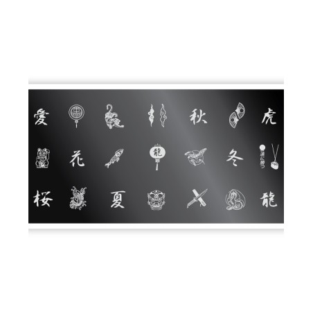 Nail Stamping Plate. Echo: Chinatown *1