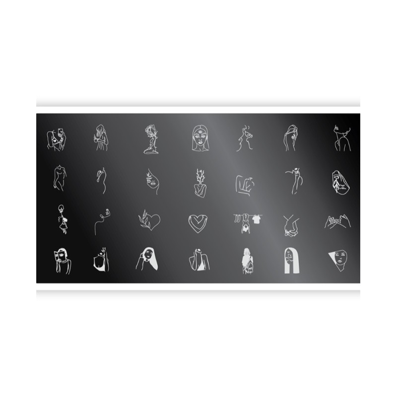 Nail Stamping Plate. Echo: Girl power *4