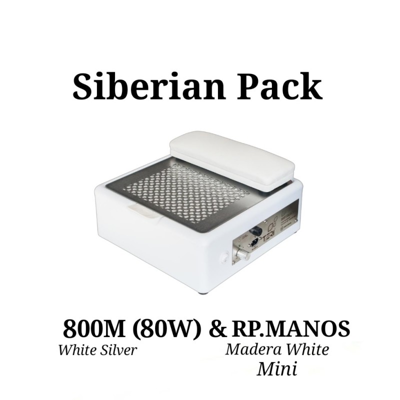 Siberian Pack 800M W/S & Reposamanos Mini White