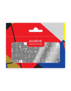 Nail Stamping Plate Spektr. Boheme: Abstractionism 1