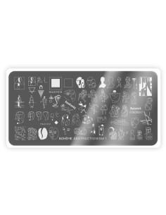 Nail Stamping Plate Spektr. Boheme: Abstractionism 1 2