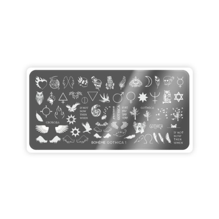 Nail Stamping Plate Spektr. Boheme: Gothica 1