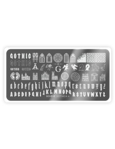 Nail Stamping Plate Spektr. Boheme: Gothica 4 2