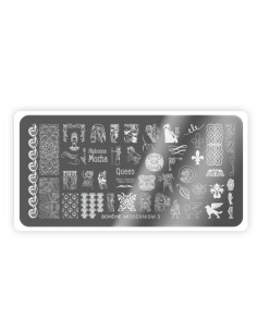 Nail Stamping Plate Spektr. Boheme: Modernism 3 2