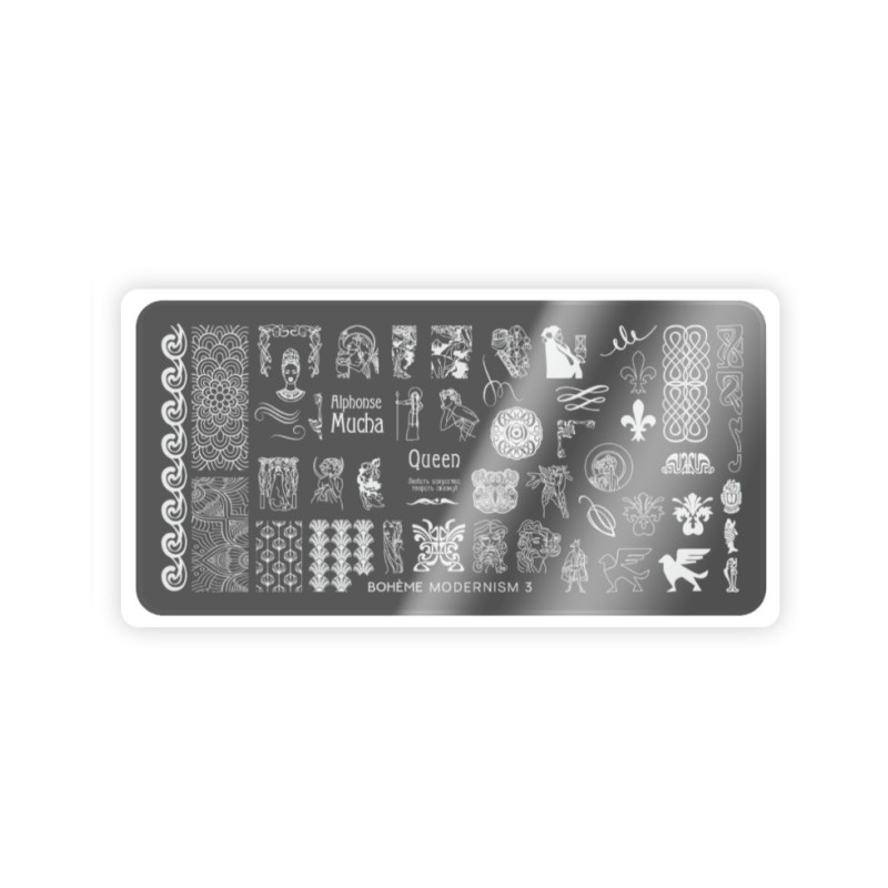 Nail Stamping Plate Spektr. Boheme: Modernism 3
