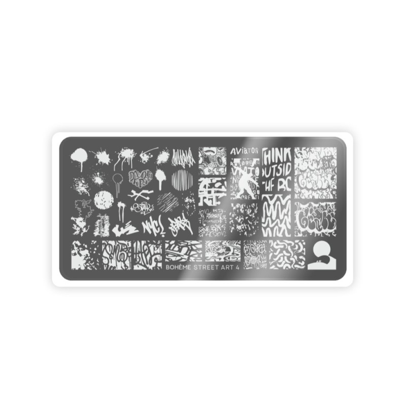 Nail Stamping Plate Spektr. Boheme: Street Art 4