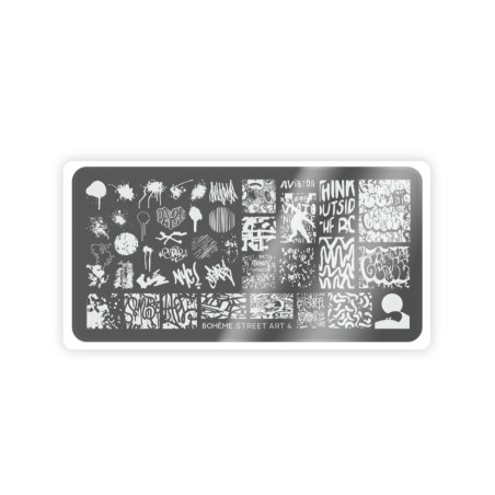 Nail Stamping Plate Spektr. Boheme: Street Art 4