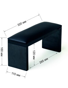 Reposamanos Amatix Wood Black Black