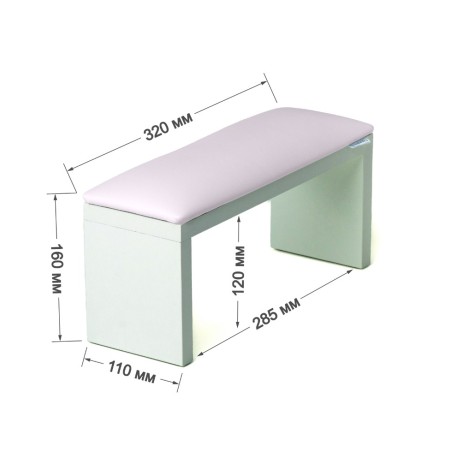 Reposamanos Amatix Wood White Pink