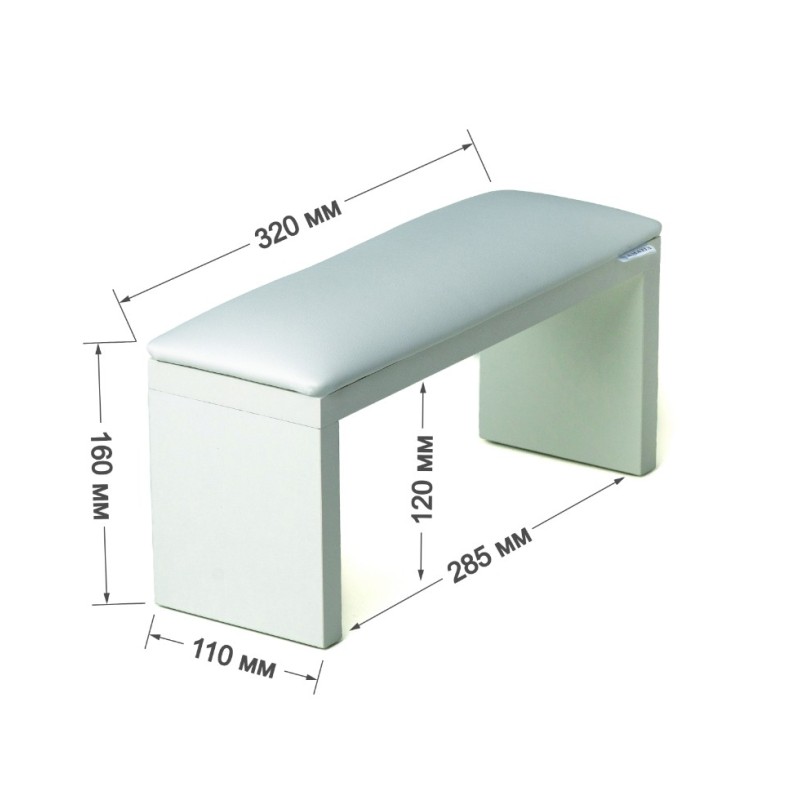 Reposamanos Amatix Wood White White